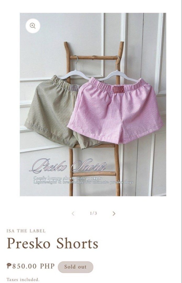ISA THE LABEL Presko Shorts (Category: Shorts) located in Bocaue. Submitted by catherine.declutters (Listing ID 1425178226, Image 1). Description: - Isa the label presko shorts in color green and pink - only wore once, excellent condition - 1500 for 2, 800 each - This is already discounted - Pm for mote details.