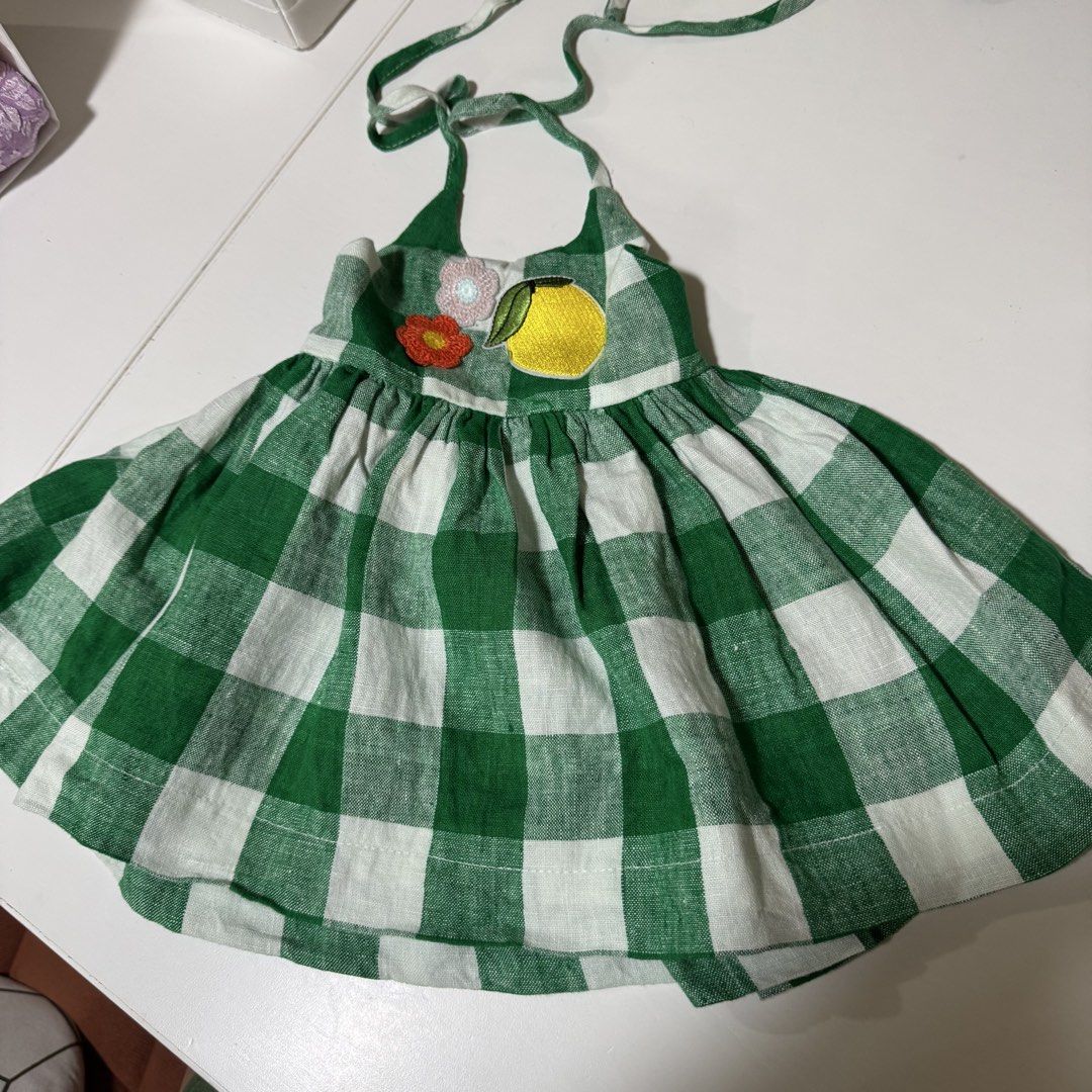 Laila & Lyra Green Gingham Dress (Category: Babies & Kids Fashion) located in Quezon City. Submitted by shop__dnce (Listing ID 1425192932, Image 2). Description: 9-12mos.
