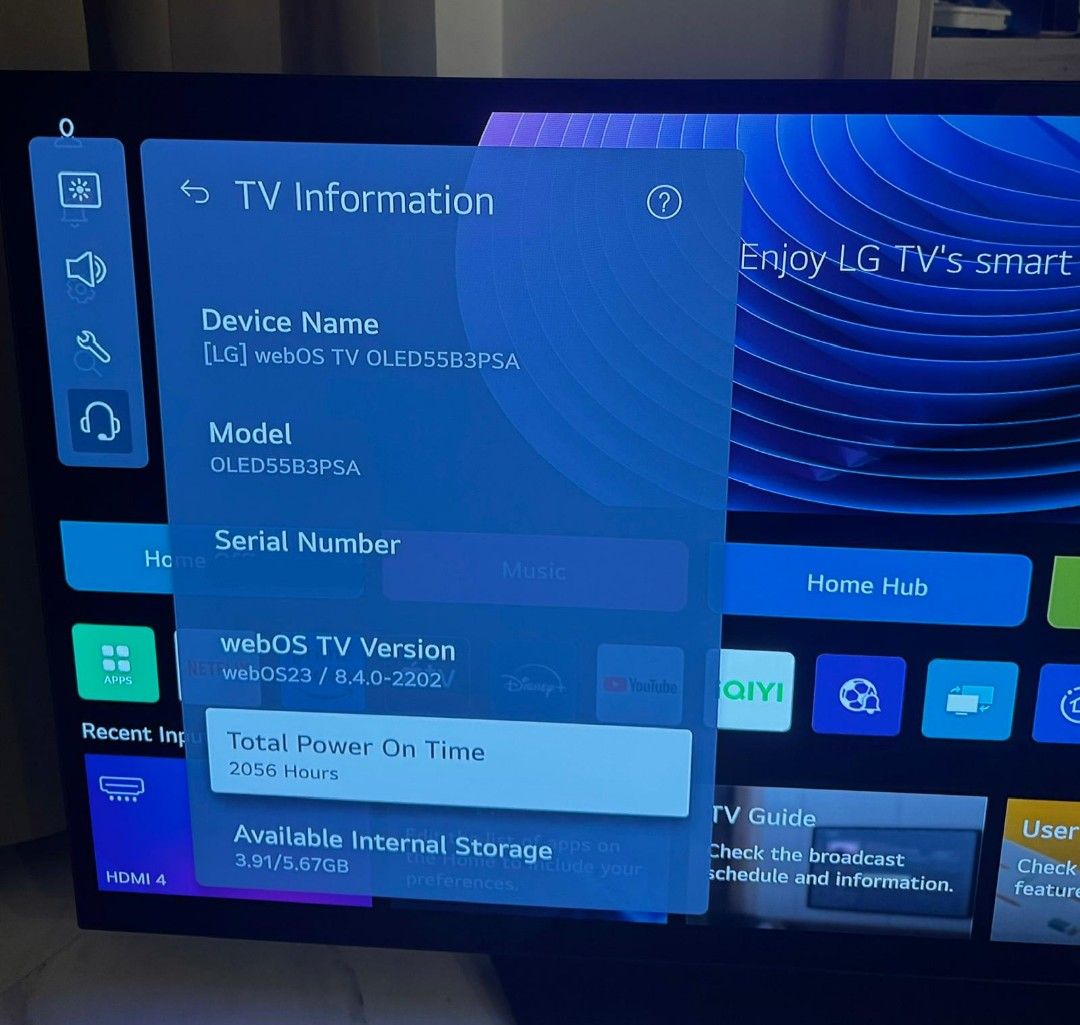 LG 55" OLED Smart TV, TV & Home Appliances, TV & Entertainment, TV on ...