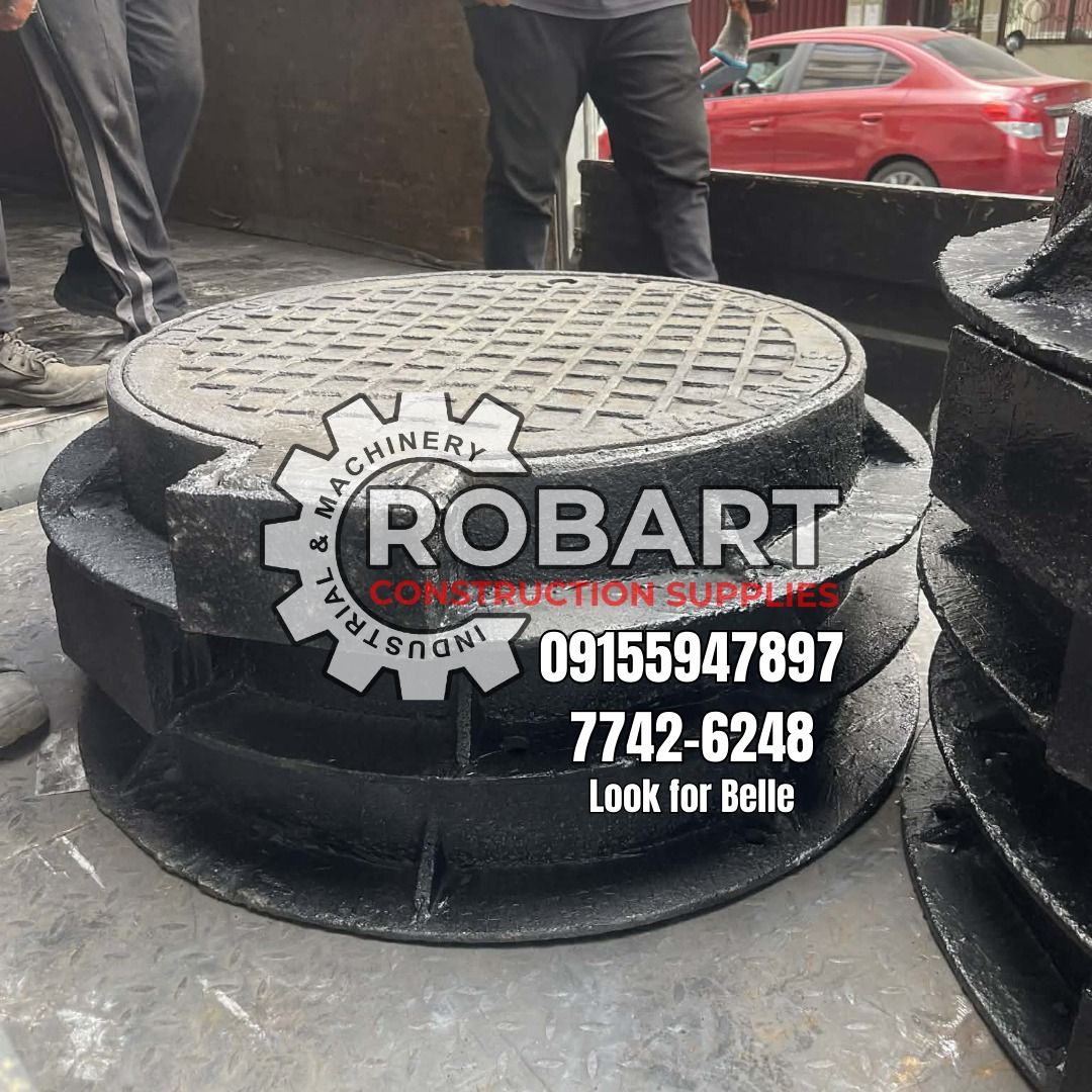 Manhole Cover w/ hinge and lock assembly (Category: Construction & Building Materials) located in Manila. Submitted by bellarobart (Listing ID 1425084407, Image 2). Description: Manhole Cover w/ hinge and lock assembly Material: Cast Iron Dimension: 750 CO X 120HT 𝑹𝑶𝑩𝑨𝑹𝑻 𝑪𝑶𝑵𝑺𝑻𝑹𝑼𝑪𝑻𝑰𝑶𝑵 𝑺𝑼𝑷𝑷𝑳𝑰𝑬𝑺 Office Address: 1405 Yuseco St. Sta Cruz Manila SEND US MESSAGE FOR INQUIRIES ‼️‼️ Glb/Vibr: 0915-594-7897 Smrt: 0961-448-5593 Lan