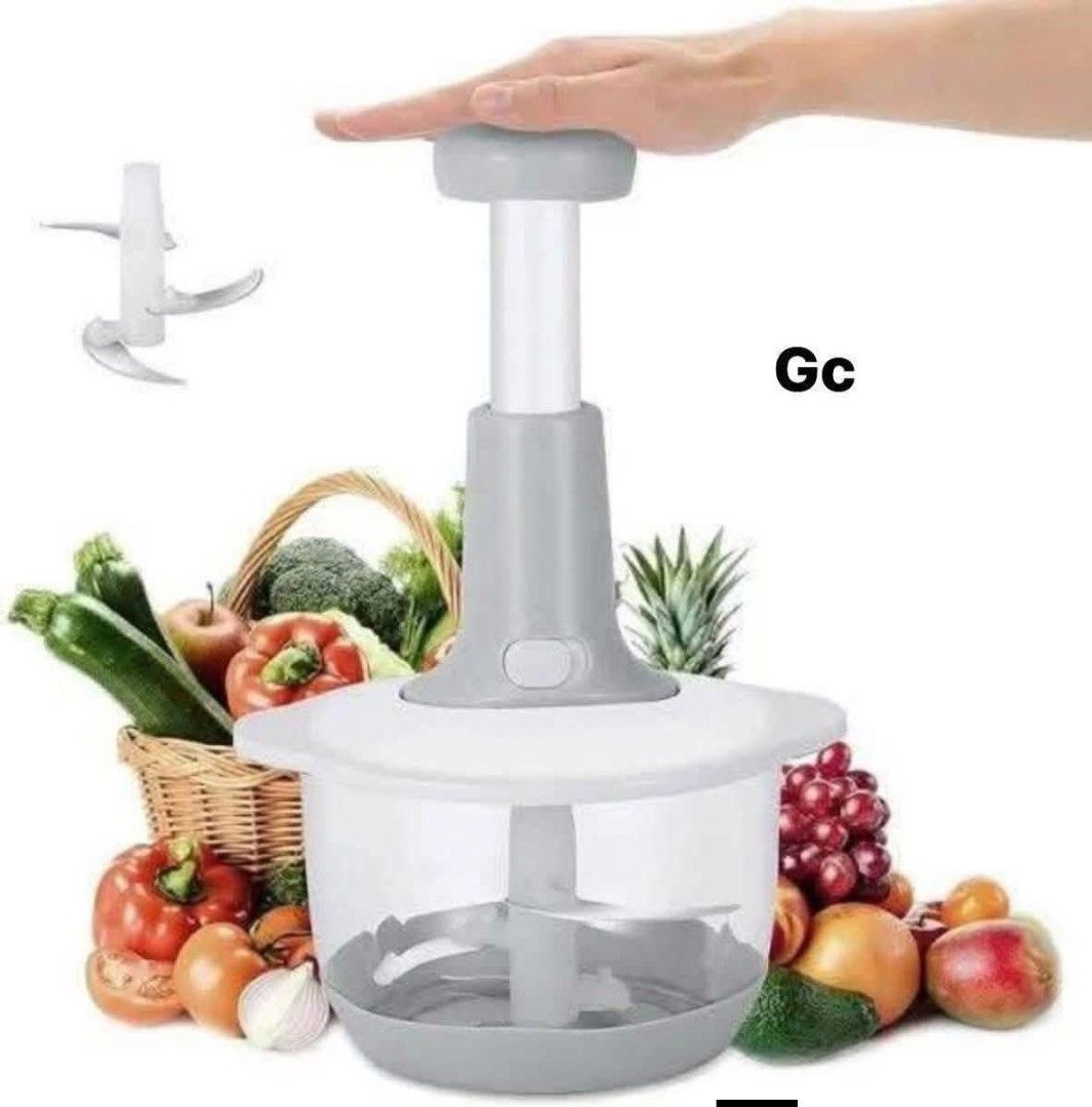Manual Food Chopper (Category: Other Kitchen Appliances) located in Manila. Submitted by yzcartph (Listing ID 1425076701, Image 2). Description: Manual food chopper is perfect for quickly chopping vegetables, meat, and other ingredients. It includes a container and multiple blades for efficient chopping. Ideal for preparing dumpling filling, vegetable filling, and complementary foods. Easy to use and clean, making meal prep a breeze..