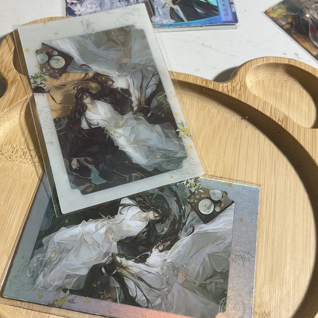 Mo dao Zu shi Cards | 2pcs set (per pic) (Category: Raw Singles) located in Calamba. Submitted by yuxeiru (Listing ID 1425177388, Image 2). Description: Non official merch Mo dao Zu shi Wei Wuxian Lan Wangji Grandmaster of demonic cultivation .