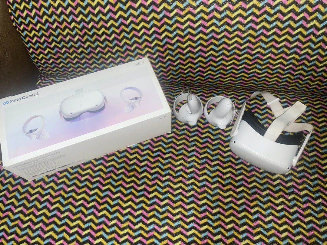 Meta Quest 2 VR Headset (Category: Virtual Reality) located in Manila. Submitted by nivrielle (Listing ID 1425093937, Image 2). Description: Willing to swap sa Nintendo Switch Jailbreak Meta Quest 2 128GB 📢Specifications‼️ 📌Hardware: • Processor: Qualcomm Snapdragon XR2 • RAM: 6GB • Storage: 128GB internal storage • Display: • Dual LCD panels • Resolution: 1832 x 1920 pixels per eye • Refresh Rate: 72Hz (default), 90Hz, 120Hz (depending on the 