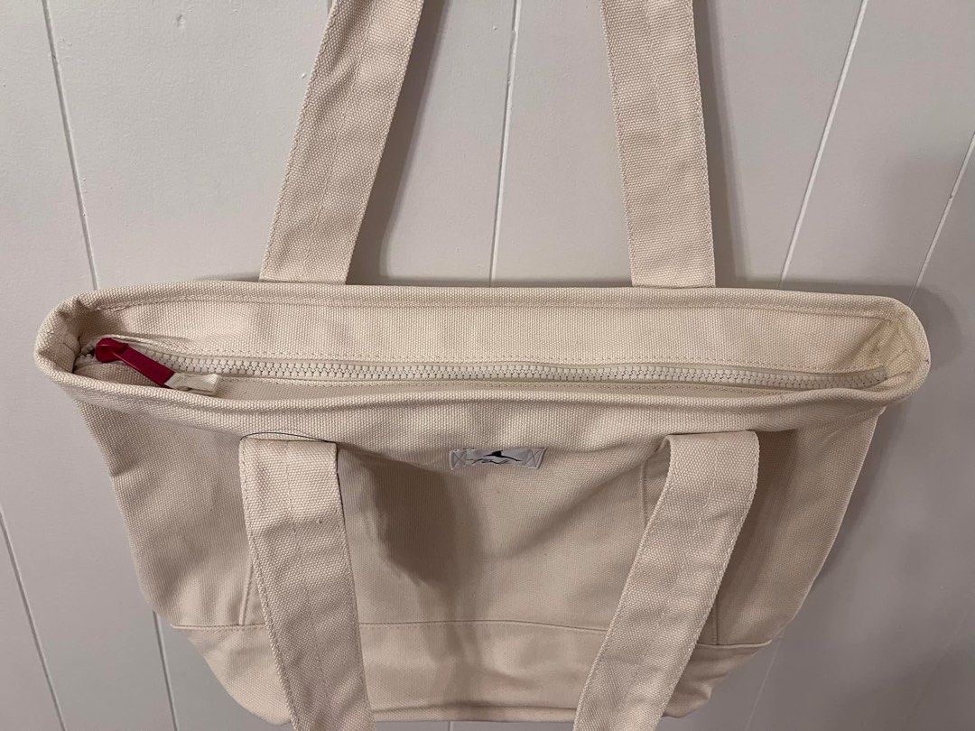 nike cream tote bag