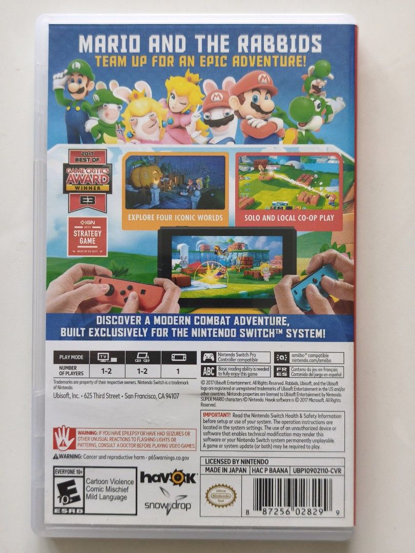 Nintendo Switch Mario + Rabbids Kingdom Battle (Category: Nintendo) located in Quezon City. Submitted by mokski (Listing ID 1425078598, Image 2). Description: .