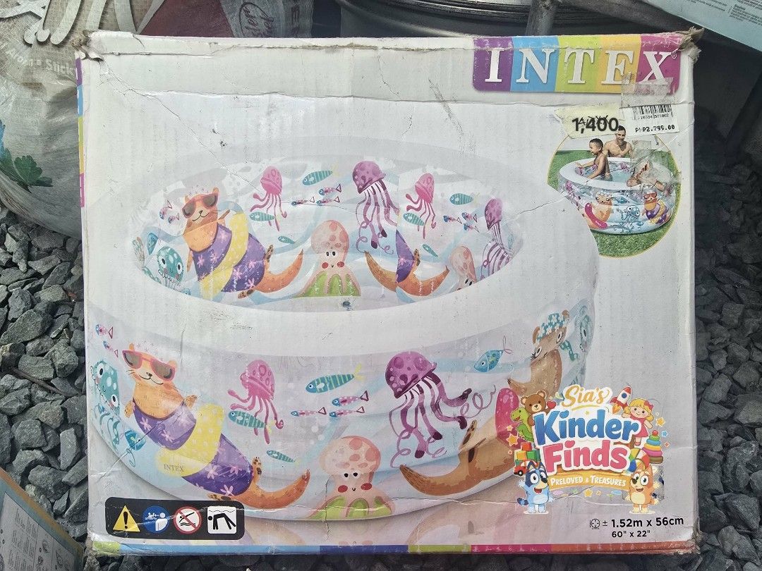 Original Intex Swimming Pool (Category: Everything Else Others) located in Imus. Submitted by chie0308 (Listing ID 1425096549, Image 3). Description: Brandnew Mall Pull Out Lower than SRP Price ✅️ Box/Packaging are dented/shattered ❗️ Nasa photo na po ang price. Paki-zoom na lang po ☺️ BOX/PACKAGING LANG PO ANG SIRA/MADUMI. PERO ANG ITEMS PO SA LOOB AY MAAYOS AT BRANDNEW ☺️ NO RETURN, NO REFUND POLICY PO TAYO. PUWEDE NIYO PO IPACHECK SA AMIN ANG 