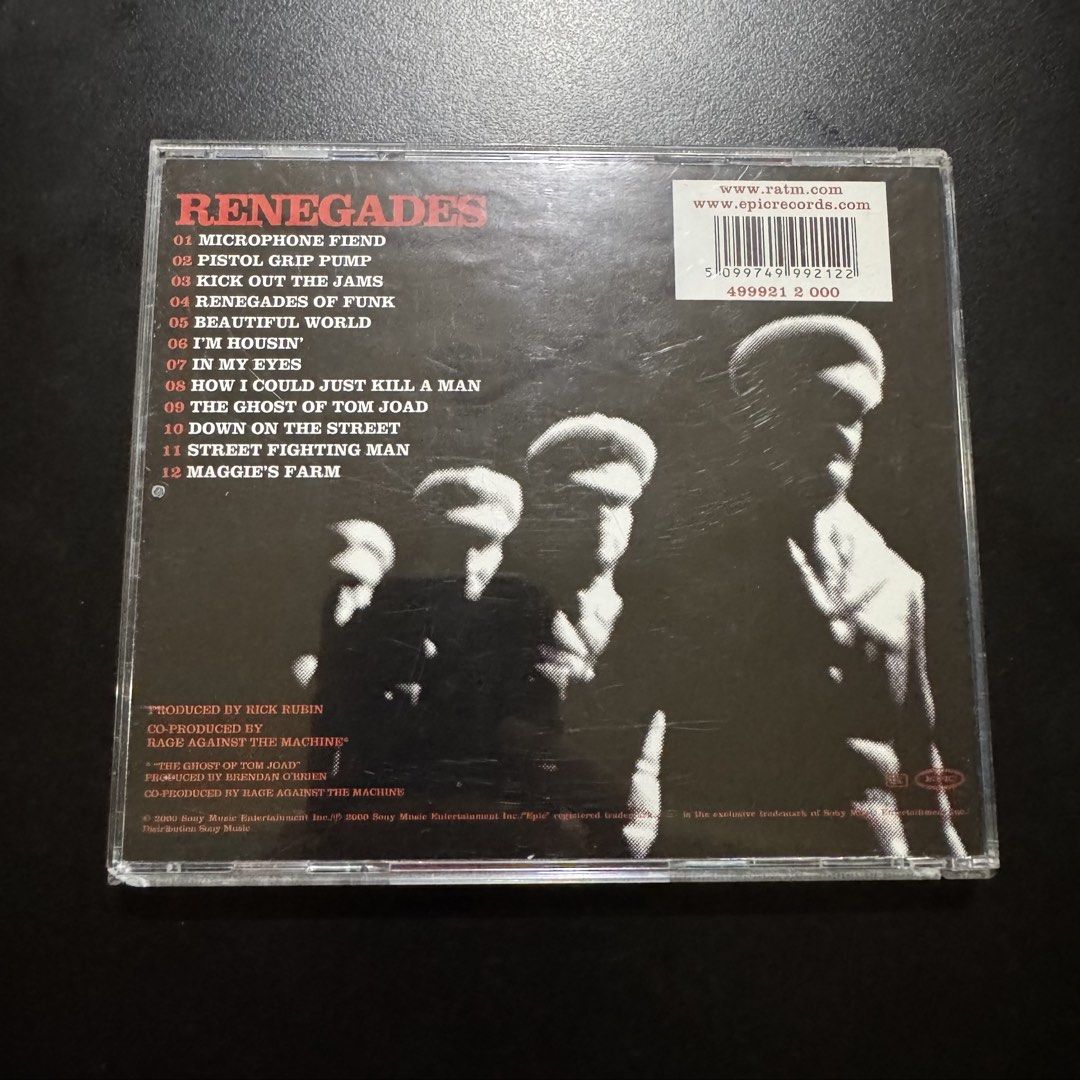 Rage Against the Machine - Renegades (Category: Vinyls) located in Mandaluyong City. Submitted by jcmsanchez (Listing ID 1425094383, Image 3). Description: NM US Pressing.