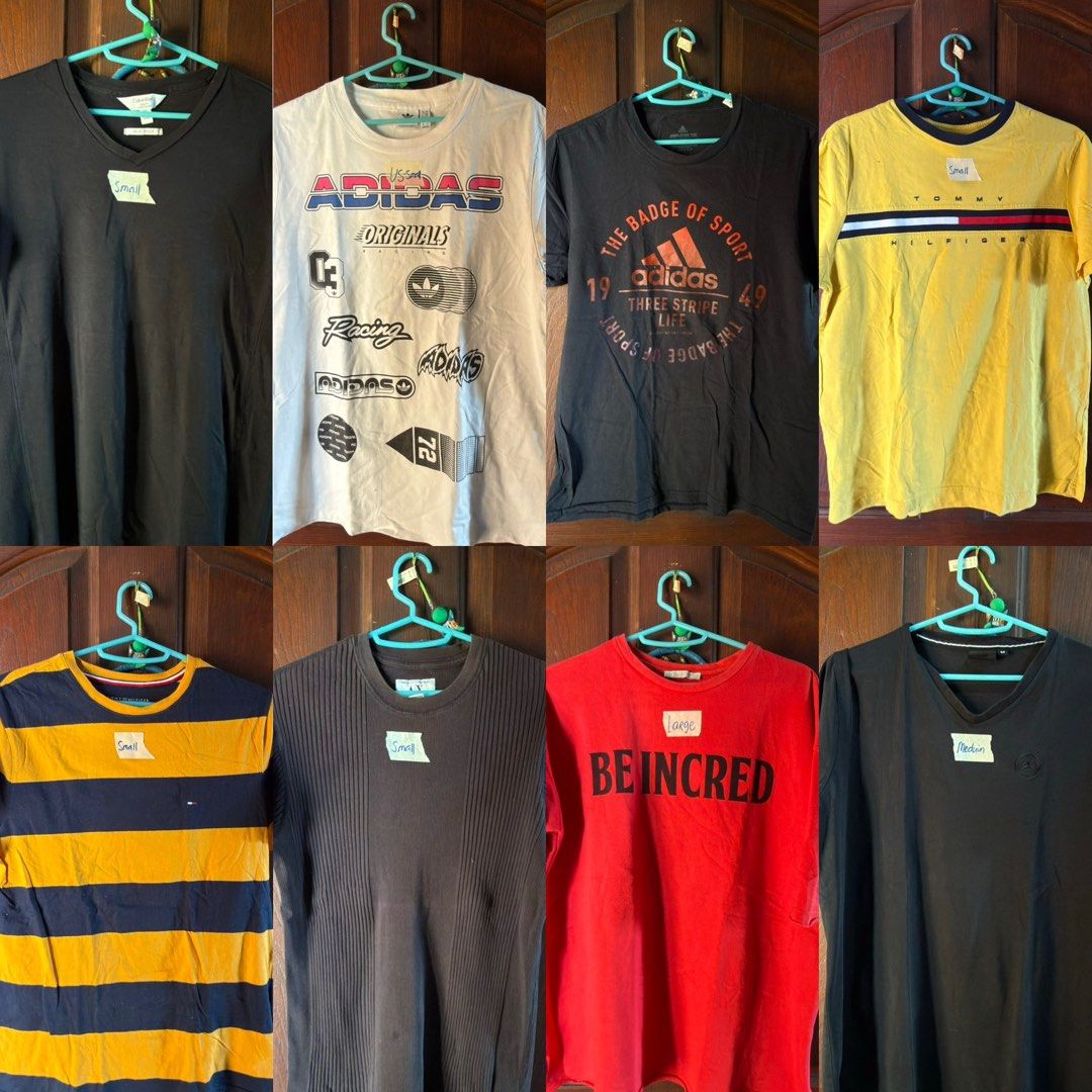 Random brand Pre-loved (Category: Tshirts & Polo Shirts ) located in Makati City. Submitted by RR_Shop (Listing ID 1425162640, Image 1). Description: 200 each ! Give you a discount if you buy more items! Reason to sell: I’m decluttering and selling pre-loved items. Payment options: - LBC: Prepaid COD - Lalamove: GCash payment .