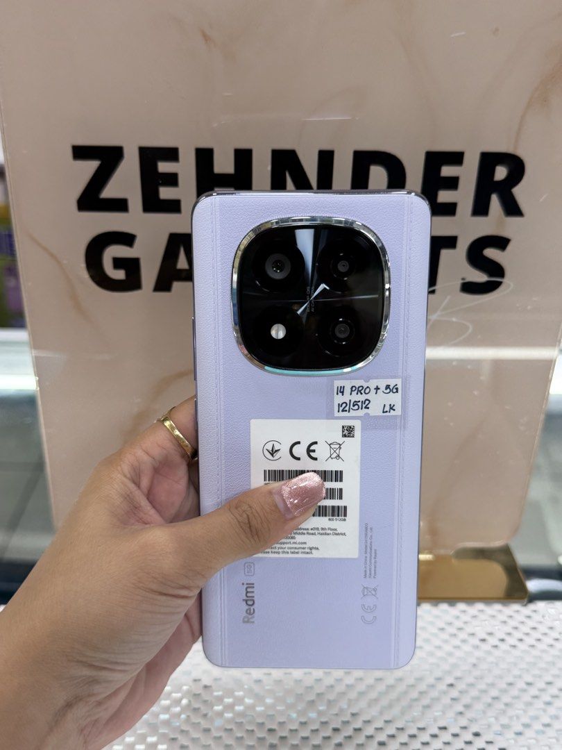 REDMI NOTE 14 PRO PLUS 5G 12/512GB OPENLINE (GLOBAL VERSION) (Category: Xiaomi) located in San Juan City. Submitted by desireebayal96 (Listing ID 1425234969, Image 1). Description: REDMI NOTE 14 PRO + * 12/512GB * DUAL SIM * OPENLINE * SNAPDRAGON 7s GEN 3 * 200MP * 5110mAh * 120Hz * 99% SMOOTH * NO DENTS * NO ISSUE * NO HISTORY OF REPAIR * UNIT ONLY OPEN FOR COD SAME DAY DELIVERY PLUS SHIPPING FEE MESSAGE ME DIRECTLY FOR MORE INFO Store located📍