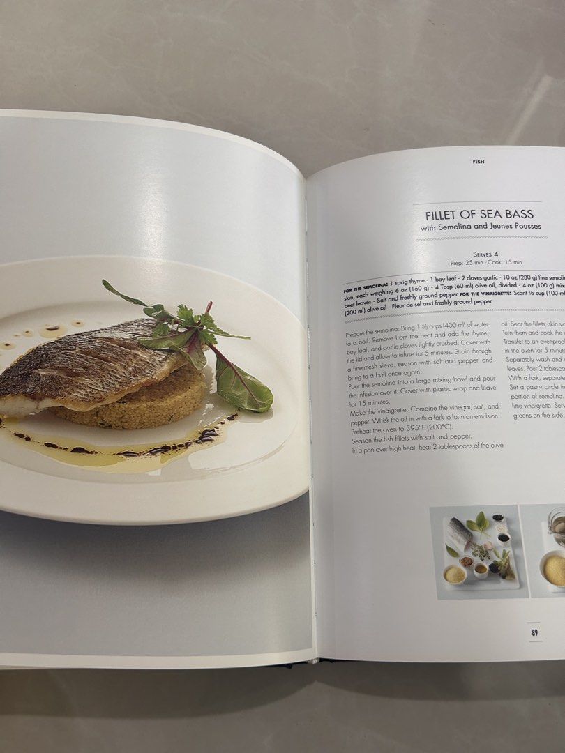 Ritz Escoffier Paris Cookbook (Category: Storybooks) located in Manila. Submitted by garagesale994 (Listing ID 1425119490, Image 2). Description: Cookbook features 100 step-by-step recipes from The Ritz Paris Culinary School. It includes recipes like Fillet of Sea Bass with Semolina and Jeunes Pousses. Published in 2016 by Abrams..