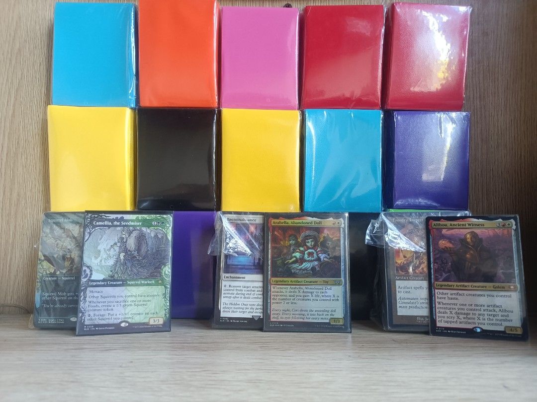 Selling budget friendly commander decks (Category: Raw Singles) located in Makati City. Submitted by paulcayaca34248 (Listing ID 1425121097, Image 1). Description: Selling commander decks Selling as a budget friendly commander deck PM for prices and decklist Cards will be from Makati City Modes of payment: Cash or Gcash Transport: J&T, LBC, and lalamove Meetup: Ayala mall Circuit, Makati Add-ons: inner sleeves: P50 Sleeves: 150 Sleeves colors: Re