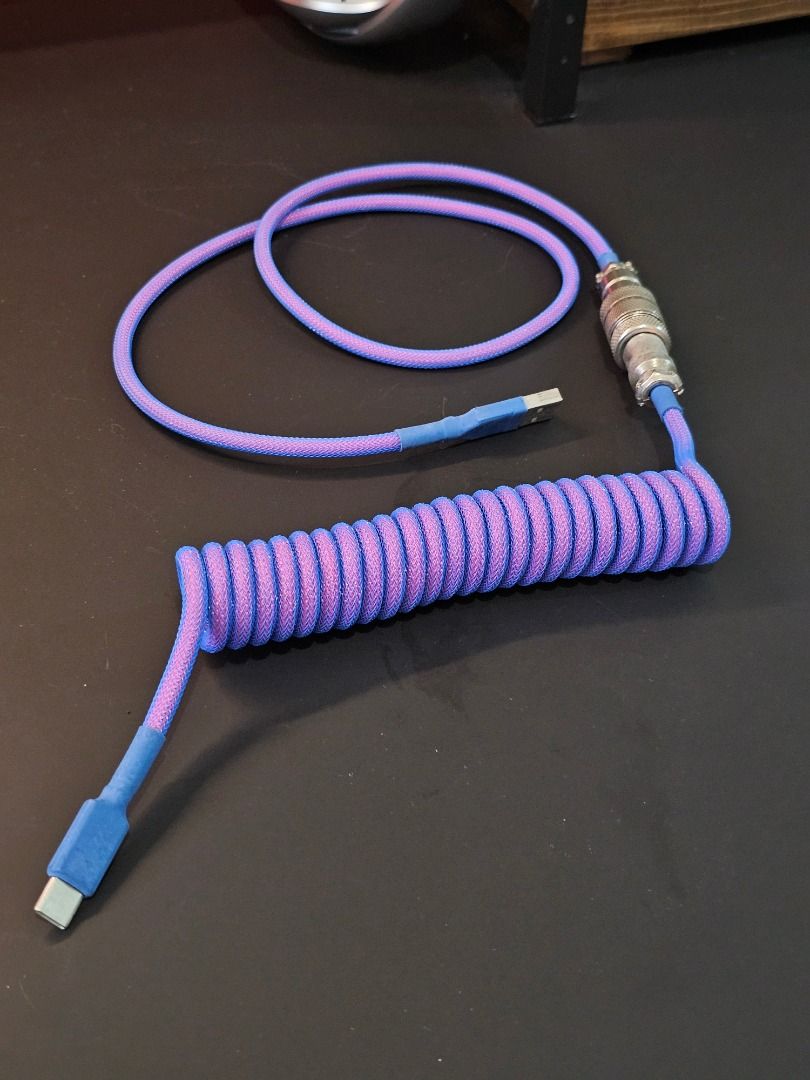Space Cables Laser Aviator Custom Coiled Keyboard Cable USB-A to USB-C (Category: Computer Keyboard) located in Manila. Submitted by fifipin (Listing ID 1425096397, Image 3). Description: Space Cables Laser Aviator Custom Coiled Keyboard Cable USB-A to USB-C Location: BGC / SM MOA Payment Options: Maya, GCash or BPI.