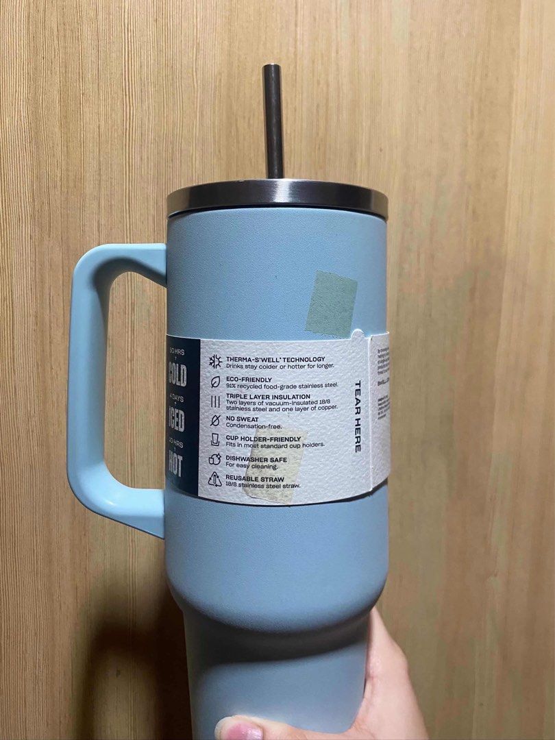 S'well Tumbler XL 40oz Powder Blue (Category: Water Bottles & Tumblers) located in Las Pinas. Submitted by lovedbymeia (Listing ID 1425205602, Image 3). Description: Brand new with tags Gcash Shipping shouldered by buyer!!.