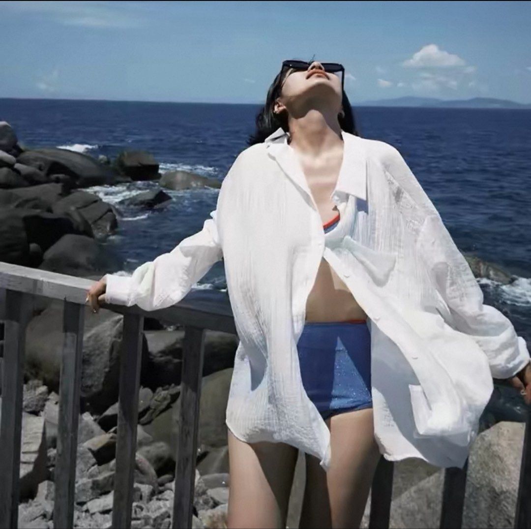 Blue High waisted Bikini Swimsuit (Category: Sets or Coordinates) located in Pasig City. Submitted by prelovederis (Listing ID 1425153125, Image 2). Description: Cover-ups SOLD ❌ Blue High waisted Bikini Good quality never used only washed.