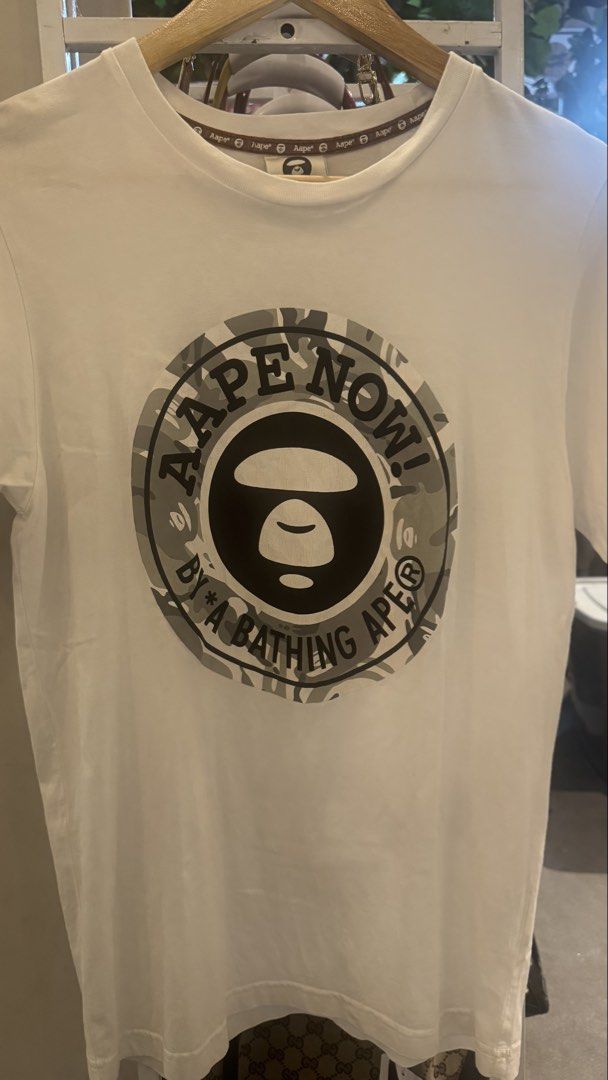 Aape by A Bathing Ape T-shirt (Category: Tshirts & Polo Shirts ) located in Manila. Submitted by pringlesssy (Listing ID 1425436198, Image 1). Description: Size: Medium Quezon city.