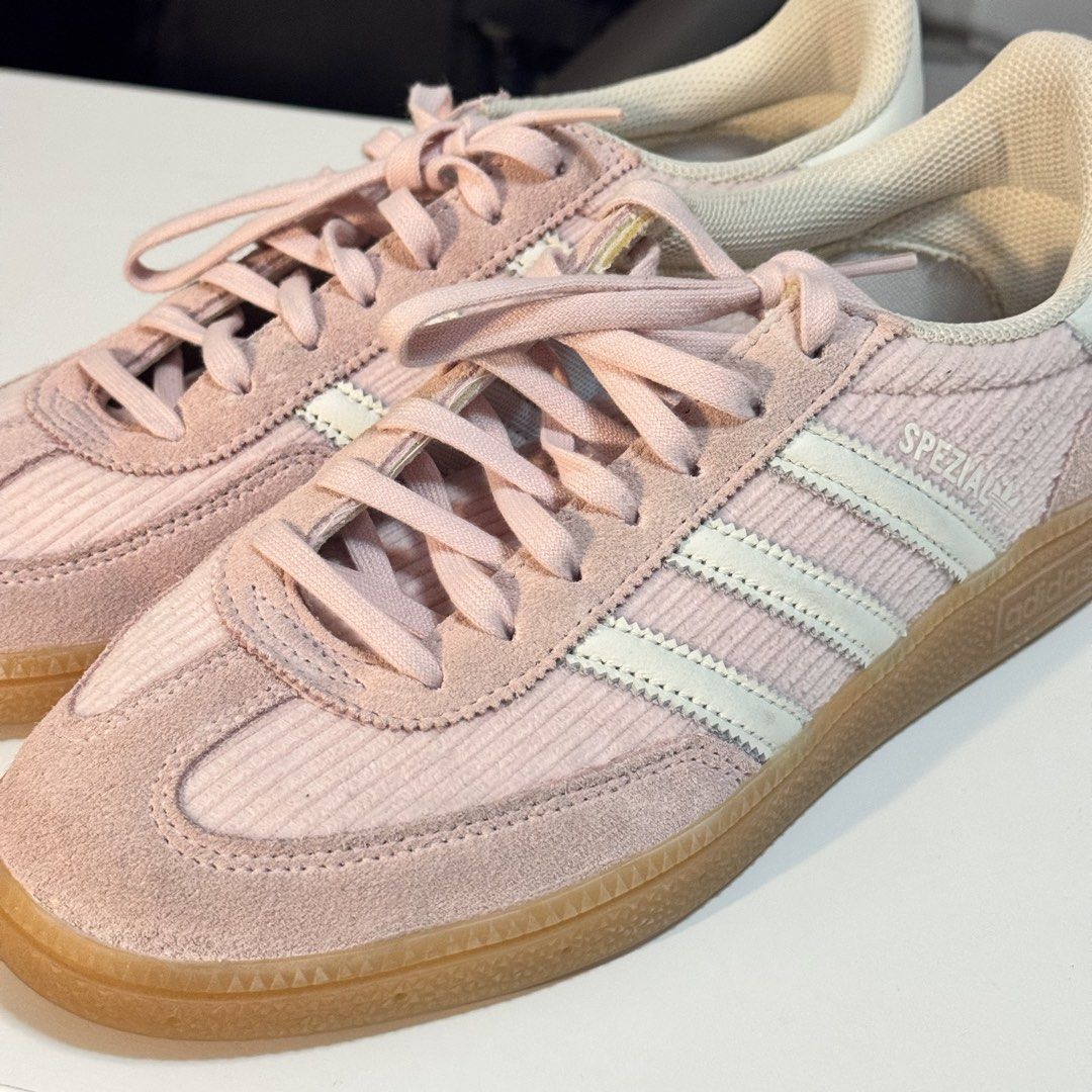 Adidas Handball Spezial Sandy pink (Category: Sneakers) located in Makati City. Submitted by ilydeclutter (Listing ID 1425397109, Image 1). Description: Adidas handball spezial Sandy Pink Size US 7.5 / UK 6 Used twice only No box.