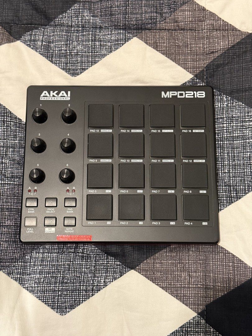 Akai MPD218 (Category: Other Audio Equipment) located in Paranaque City. Submitted by jeanrxs (Listing ID 1425275574, Image 1). Description: Akai Pro MPD218 16 Pad Lightly used to produce beats All buttons are working .