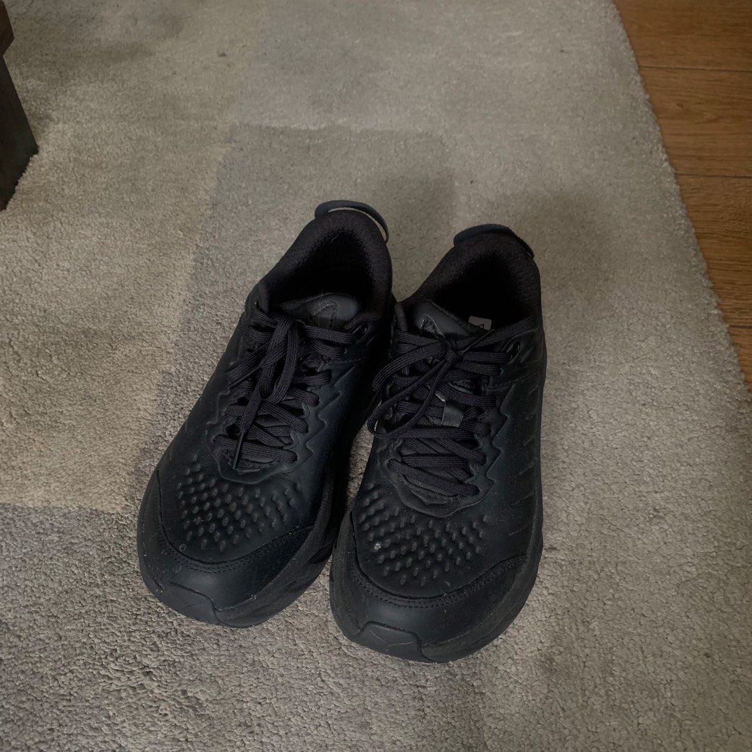 Authentic HOKA Black Shoes (Slip Resistant (Category: Sneakers) located in Quezon City. Submitted by icazcloset (Listing ID 1425320804, Image 2). Description: Bought in US no box.