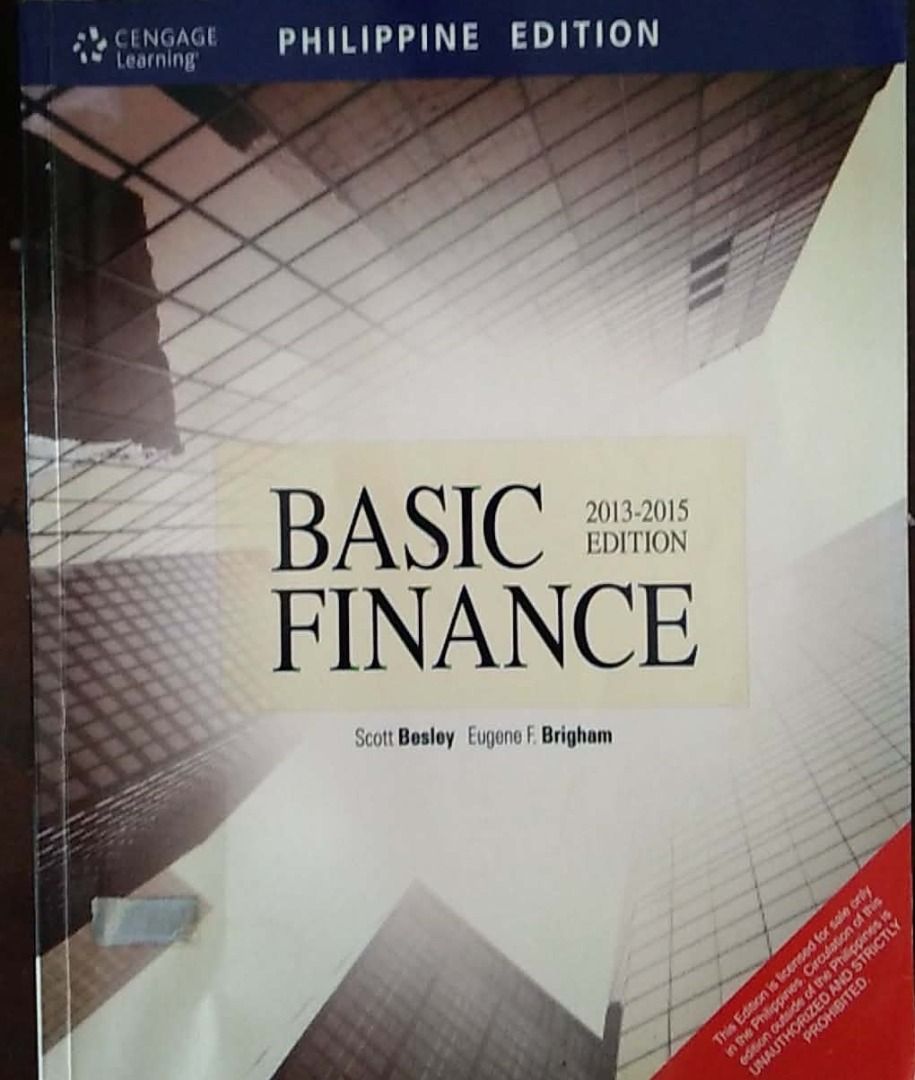 Basic of Finance (Category: Textbooks) located in Makati City. Submitted by skyfall2020 (Listing ID 1425354857, Image 1). Description: .