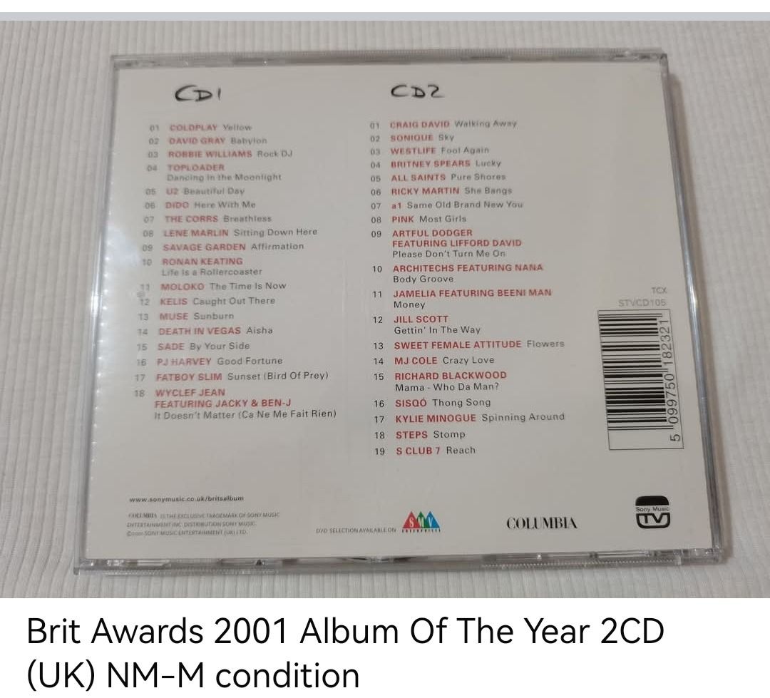 Brit Awards 2001 Album Of The Year 2CD (unsealed), Hobbies & Toys ...