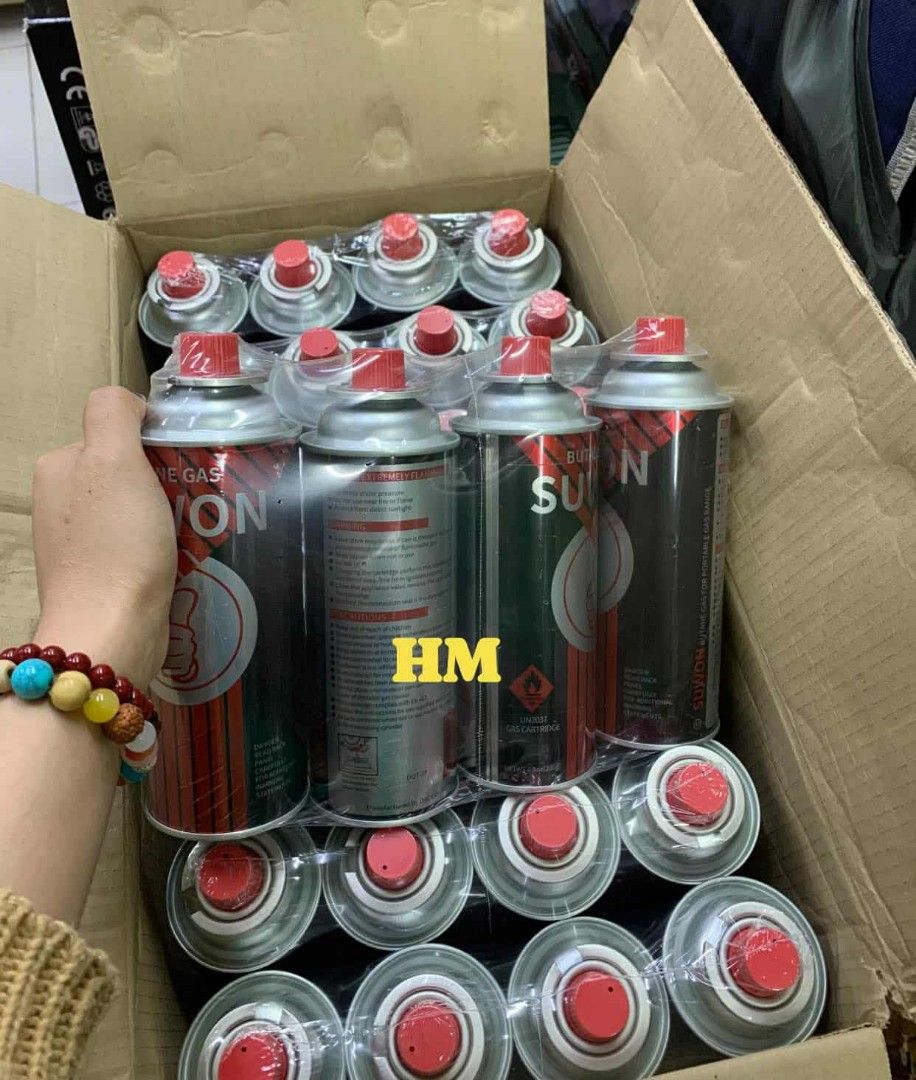 Butane Gas (Category: BBQ, Grills & Hotpots) located in Manila. Submitted by haideee (Listing ID 1425436987, Image 1). Description: 4pcs set 450 also available per box 28pcs 2200.