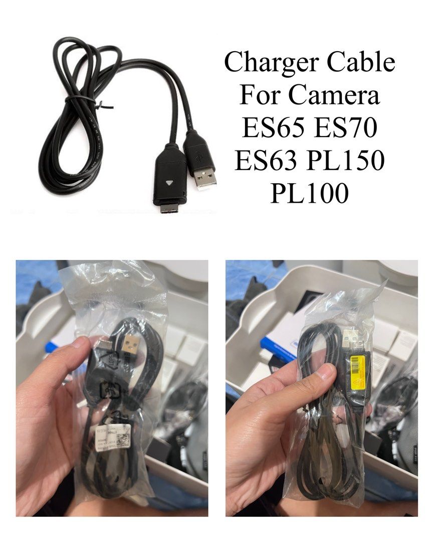 Camera Cable Charger ES65 ES70 ES63 PL150 PL100 (Category: Chargers & Cables) located in Quezon City. Submitted by trishamaemorales07 (Listing ID 1425291105, Image 1). Description: Camera Cable Charger for the ff: ES65 ES70 ES63 PL150 PL100.
