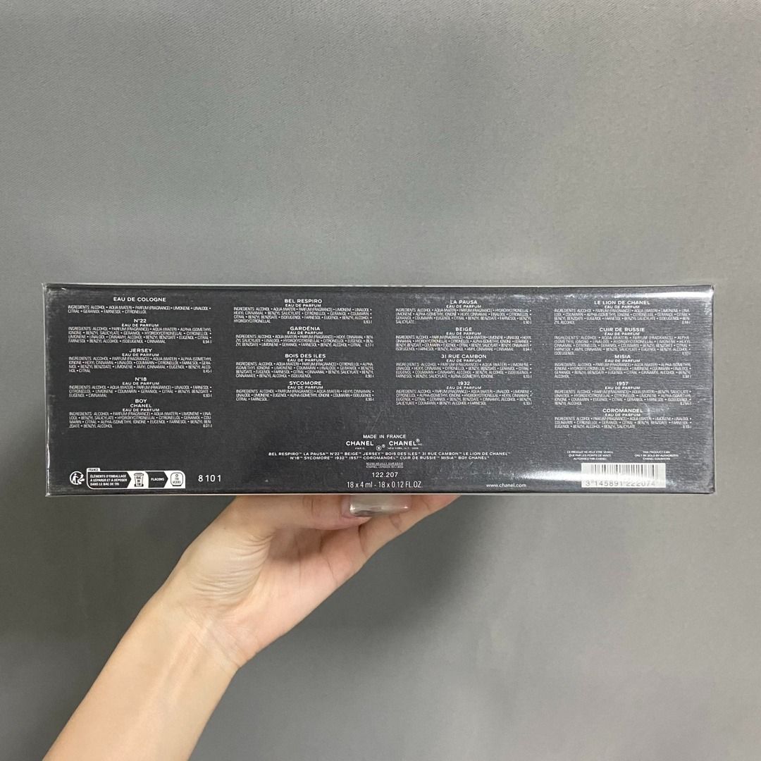 CHANEL Les Exclusifs Miniature Perfume Set (18-Piece) Authentic, Beauty ...