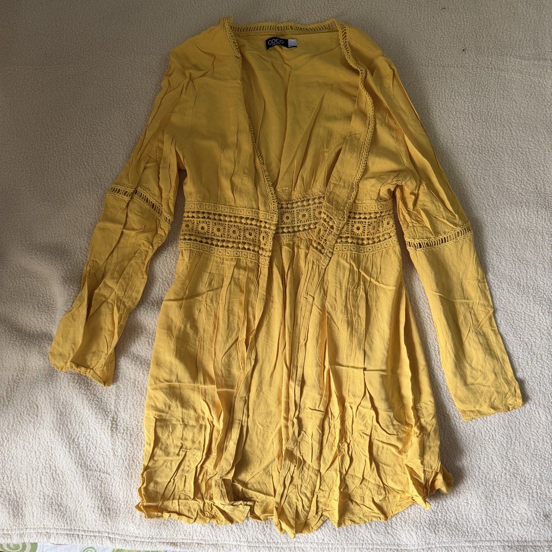 Coco Cabana Yellow Dress - Small to Medium (Category: Dresses) located in Quezon City. Submitted by helloherl_ (Listing ID 1425281070, Image 1). Description: Used only once RFS: Not my color .