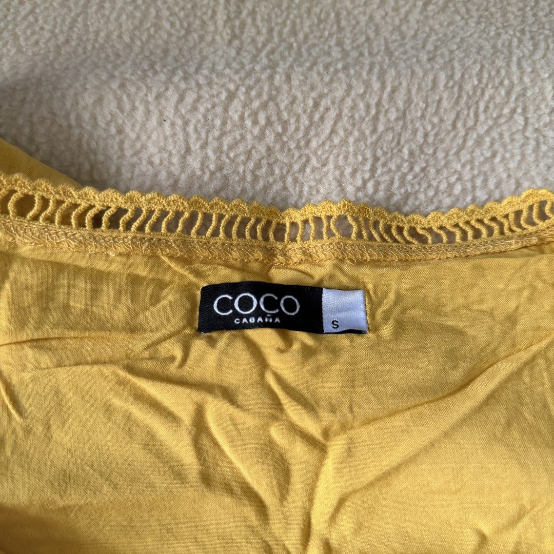 Coco Cabana Yellow Dress - Small to Medium (Category: Dresses) located in Quezon City. Submitted by helloherl_ (Listing ID 1425281070, Image 3). Description: Used only once RFS: Not my color .