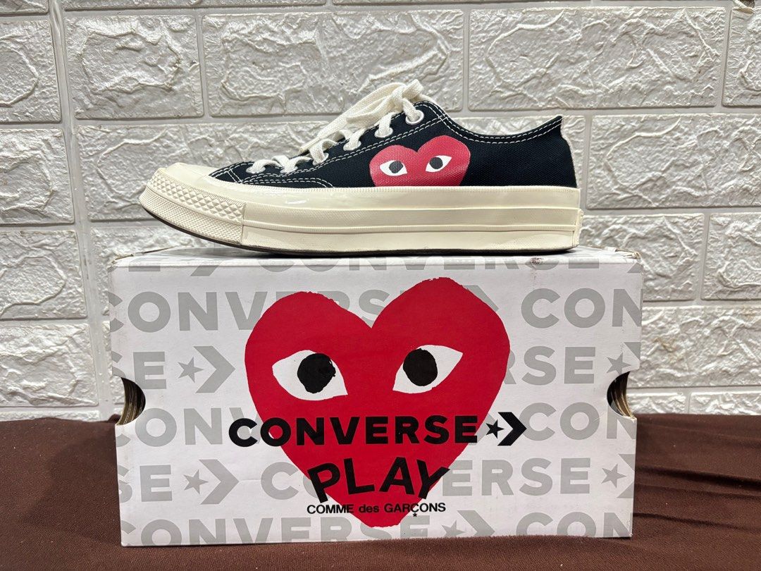 Converse Play (Category: Sneakers) located in Quezon City. Submitted by allforgeorgia (Listing ID 1425302508, Image 2). Description: Like new With box Size 8 womens 6 mens Need space for newly bought shoes Srp bnew is 7500 Bought pasabuy Pick up francesca tower diliman qc.
