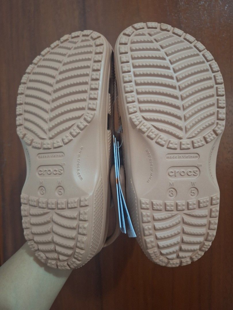 Crocs Classic Sandals - Cork (Category: Flats & Sandals) located in Batac City. Submitted by cletzdeclutter (Listing ID 1425309156, Image 3). Description: LAST PRICE - Original Crocs Classic Clog in Cork color - Color may vary due to lighting - Size M3 W5.