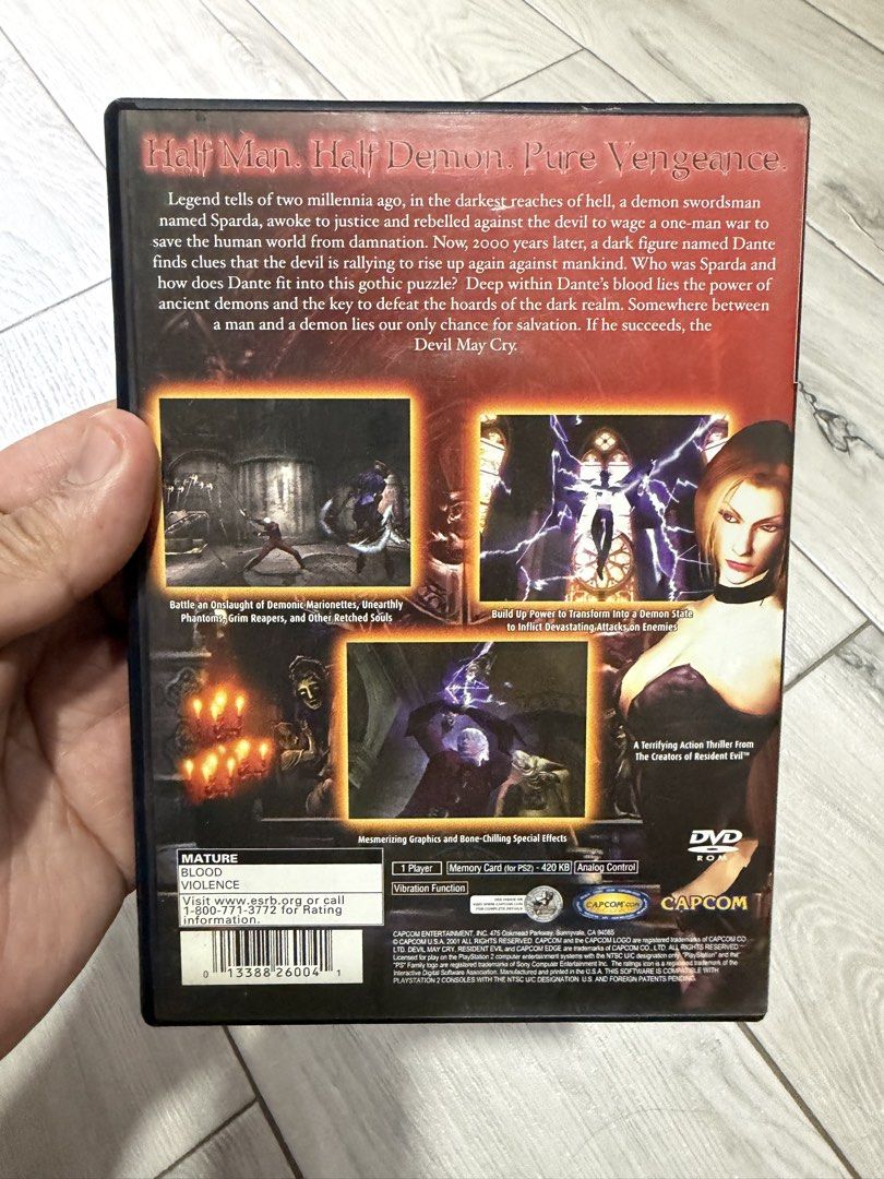 Devil May Cry 1 - PlayStation 2 (Category: PlayStation) located in Mandaluyong City. Submitted by voltprime (Listing ID 1425254663, Image 2). Description: PS2 Devil May Cry complete with manual Good working condition Bdo / Gcash.