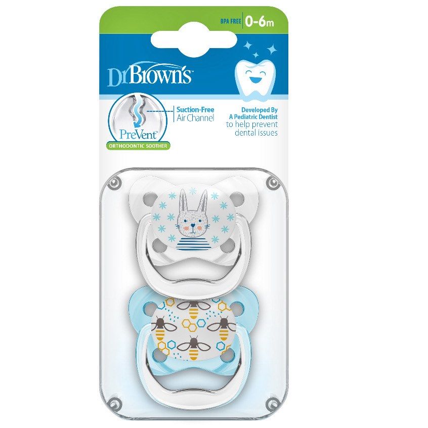 Dr. Brown's PreVent Orthodontic Pacifier Soother 0-6m (Category: Soothers & Pacifiers) located in Bacolod City. Submitted by carryclub.ph (Listing ID 1425250668, Image 1). Description: Sealed, unused. Market price is around 600-1000.