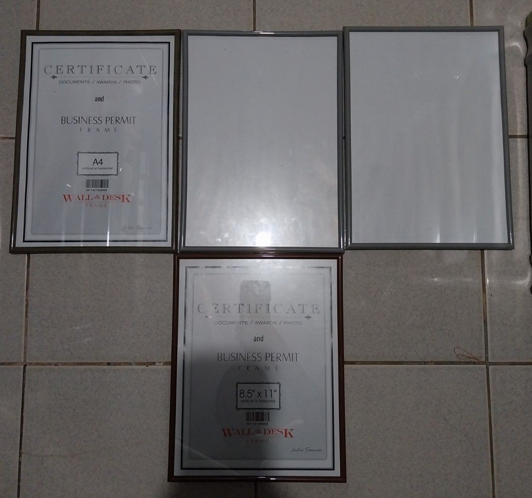 *FOR TAKEALL* PHOTO/CERTIFICATE FRAMES (Category: Other Photography Accessories) located in Makati City. Submitted by annsniftynook (Listing ID 1425402938, Image 2). Description: *PLEASE READ BEFORE ORDERING* ✅ Clean ✅ Well-kept ✅ Ready to use ✅️ No issues/damages ❗️All flaws (if any) are clearly disclosed in the description. No hidden issues. No surprises. 🖼 The ACTUAL PHOTO of the item is posted on the VERY LAST SWIPE. Please check it thorough