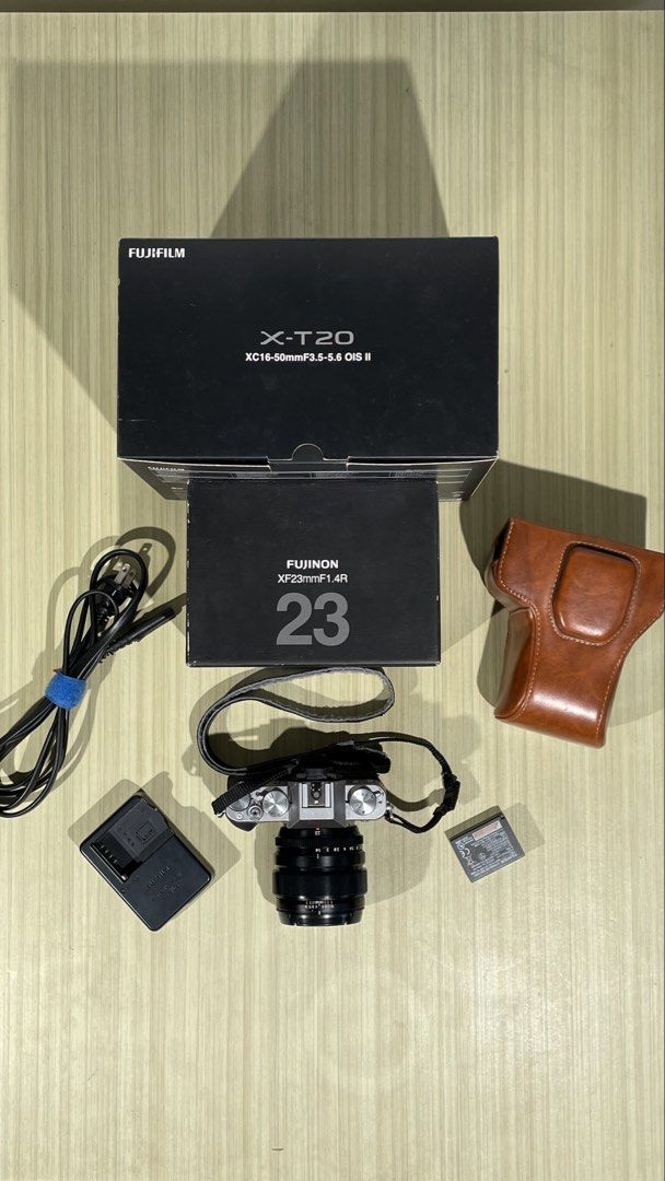 Fujifilm X-T20 Mirrorless Camera with Lenses (Category: Cameras) located in Rizal. Submitted by AAA.PH (Listing ID 1425343714, Image 2). Description: - fuji xt20 ( 12k SC ) - Fuji 23mm 1.4 R ( clean ) sold as bundle.