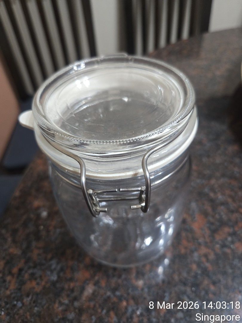 Glass Jar with Airtight Lid
