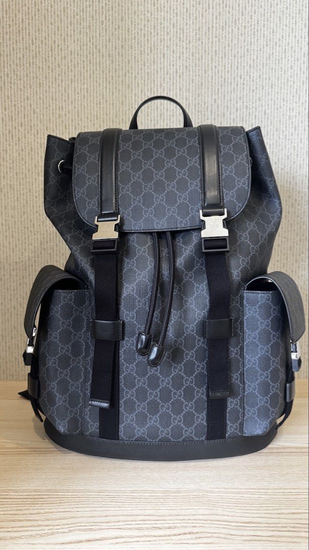 Gucci GG Supreme Black Large Backpack (Category: Luxury Bags & Wallets) located in General Trias. Submitted by stormrageph (Listing ID 1425373810, Image 1). Description: 💼 ABOUT THE BAG A sleek Gucci GG Supreme large backpack in black. The iconic GG Supreme pattern in black is super classy, and the size is just right for everyday use or travel. 🏷️ INCLUSIONS Comes with a dust bag. Purchased at ISA Fashion, Macau Tower, Macau on November 18, 202