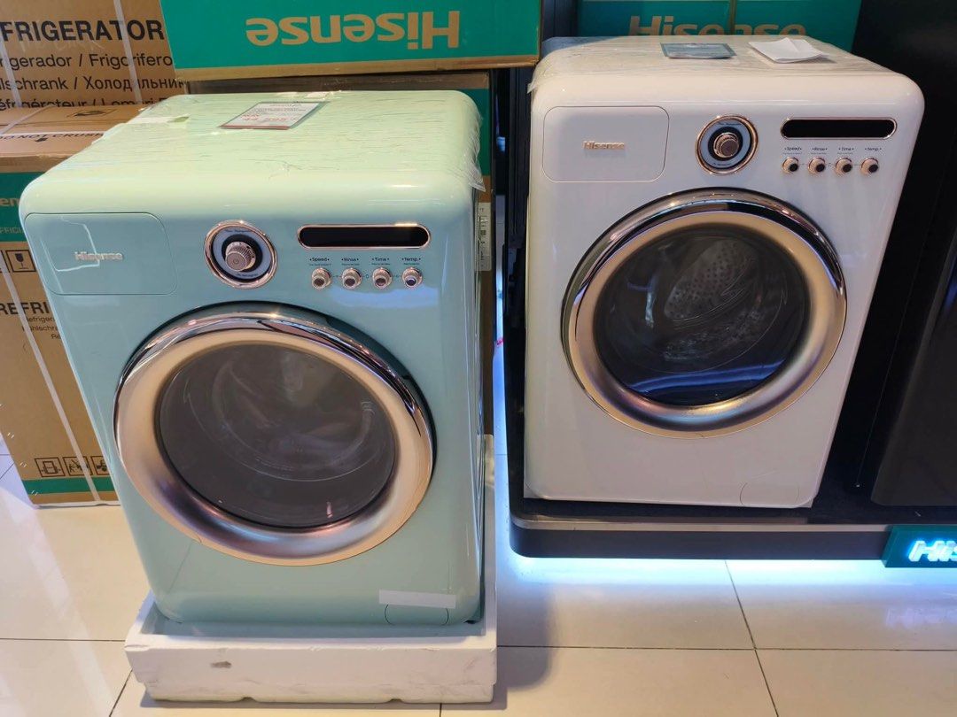 HISENSE AUTOMATIC WASHING MACHINE (Category: Coffee Machines & Makers) located in Quezon City. Submitted by maryann.dimalanta (Listing ID 1425404399, Image 2). Description: HISENSE AUTOMATIC WASHING MACHINE Frontload * Wf-90nit Srp 25,995 Cash 21,500 Wf- 105nip Srp 27,995 Srp 23,600 Wd-105m3p Srp 36,995 Cash 30,800 WD-105R5P Cash 40,300 WF-105R5P Cash 33,600 Top load * Wt-zq1015ut Srp 18,995 Cash 15,900 Wt-ag8013ut= Srp 12,995 Cash 11,200 WT-105F