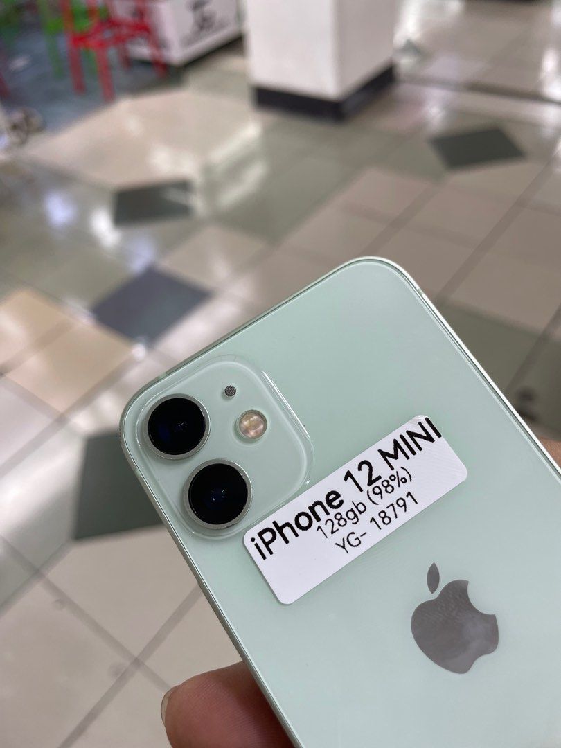 iPhone 12 mini 128gb 98% bh no issues good as new (Category: iPhone 12 Series) located in Manila. Submitted by benshop. (Listing ID 1425330802, Image 2). Description: FOR SALE | TRADE/SWAP BenShop Price : 14,000 php ▫️On hand: iPhone 12 mini ▫️128gb ▫️Openline/Factory unlocked ▫️Green ▫️98% Batt health ▫️All Features Working INCLUSIONS & FREEBIES: *CHARGER SET *CLEAR CASE *TEMPERED GLASS MODE OF TRANSACTION: ▫️ STORE PICK UP (Preferred) ▫️MEET UP