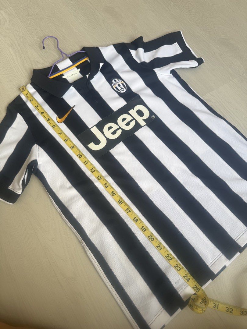 Juventus Jersey (Category: Other Sports Equipment and Supplies) located in Singapore. Submitted by acevin (Listing ID 1425319692, Image 2). Description: New unworn but washed. Have been kept in wardrobe for years. There's some yellowing on the shoulder area as in photo but this can be easily washed away, otherwise in great condition. Size: Boy XL equivalent to Adult size S. Dimension in photos. Smartpac delivery available at $4. .