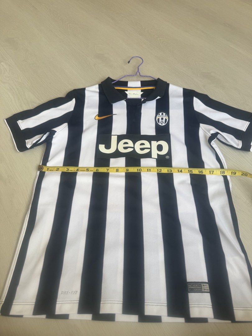 Juventus Jersey (Category: Other Sports Equipment and Supplies) located in Singapore. Submitted by acevin (Listing ID 1425319692, Image 1). Description: New unworn but washed. Have been kept in wardrobe for years. There's some yellowing on the shoulder area as in photo but this can be easily washed away, otherwise in great condition. Size: Boy XL equivalent to Adult size S. Dimension in photos. Smartpac delivery available at $4. .