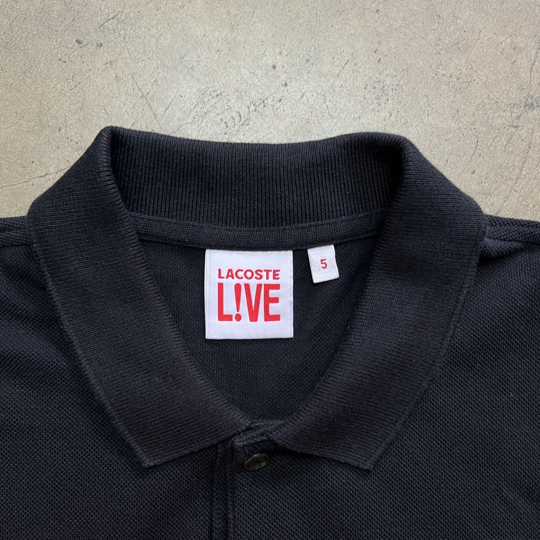 Lacoste Live Black Polo Shirt (Category: Tshirts & Polo Shirts ) located in Iloilo. Submitted by 5k.archives (Listing ID 1425266705, Image 3). Description: Lacoste Polo - Medium - 19 width / 28 length - No issue / Like New.