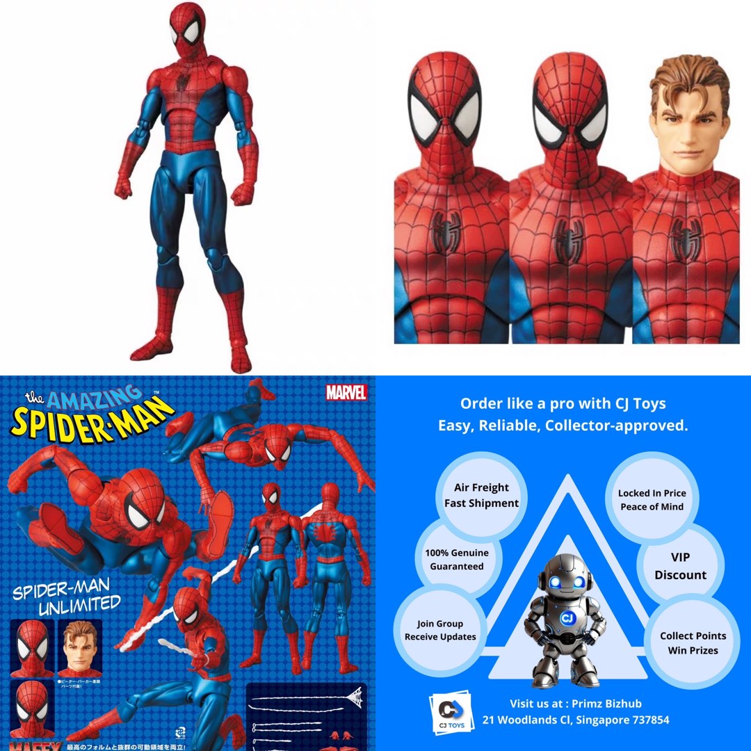 MAFEX SPIDER-MAN (COMIC VER.) ACTION FIGURE REISSUE NO.075, Hobbies ...