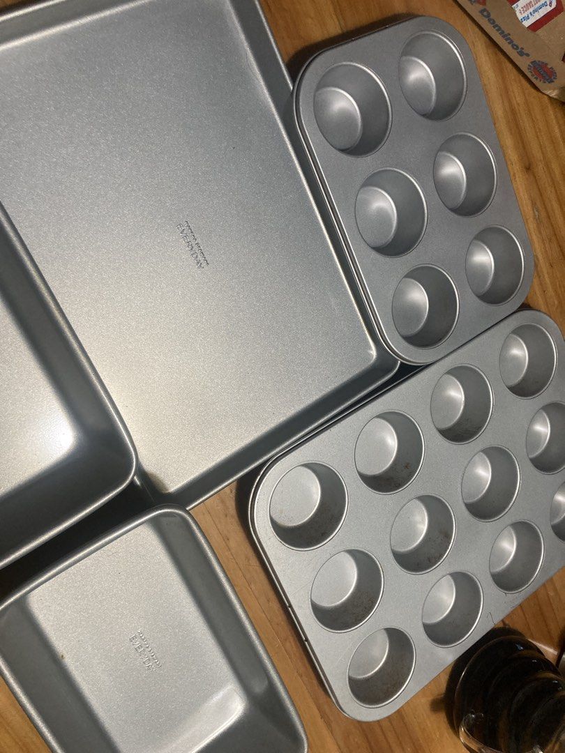 Martha Stewart Baking Pans (Category: Bakeware) located in Antipolo. Submitted by ibskikayshop (Listing ID 1425357415, Image 1). Description: - Martha Stewart Baking Pans - Includes: 2 Loaf pan, rectangle cookie pan, 6-cup muffin pan, and 12-cup muffin pan - From the Martha Stewart Everyday collection - Perfect for baking cakes, muffins, and more!.