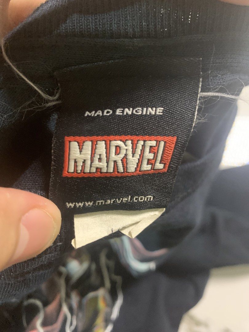 Marvel Mad Engine Graphic Tee (Category: Tshirts & Polo Shirts ) located in Manila. Submitted by getterzzz_4l (Listing ID 1425388732, Image 3). Description: size large w: 23 l: 30 good condtion color rate: 8.5/10 issue: minimal hairline in print 750 + sf.