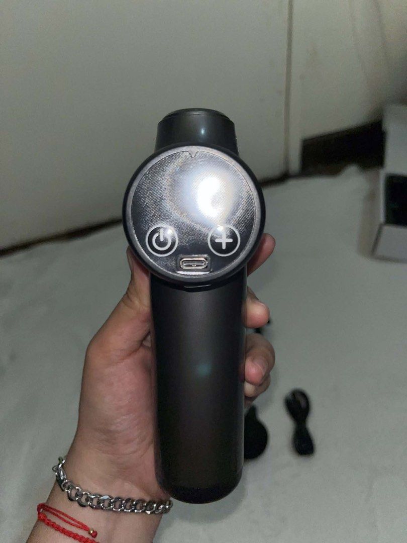 Massage Gun with Multiple Attachments (Category: Massage Devices) located in Manila. Submitted by briones102397 (Listing ID 1425384225, Image 3). Description: TAQISONG Myofascial Release Gun, 32 Levels of Powerful Vibration + 8 Heads, Muscles, Handy Gun, 3,600 Times/Minute, LCD Touch Control, 2,000 mAh Large Capacity Battery, Full Body Relax, Body Care 100-240 pm for the info ..