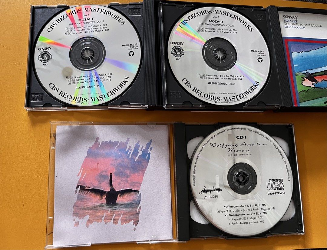 Mozart CD set of 6 discs (Category: CDs & DVDs) located in Quezon City. Submitted by junkstar2020 (Listing ID 1425261119, Image 3). Description: Piano Sonatas Violin Concerti (Please see 2nd pic for song list) Freebie Piano concerti CD .