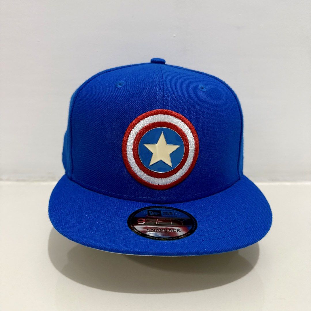New Era 9Fifty Captain America Snapback Cap (Category: Caps & Hats) located in Manila. Submitted by snwdrp2020 (Listing ID 1425329799, Image 1). Description: Original / Legit Brandnew and no issue Metal logo Money back guaranteed if proven fake .