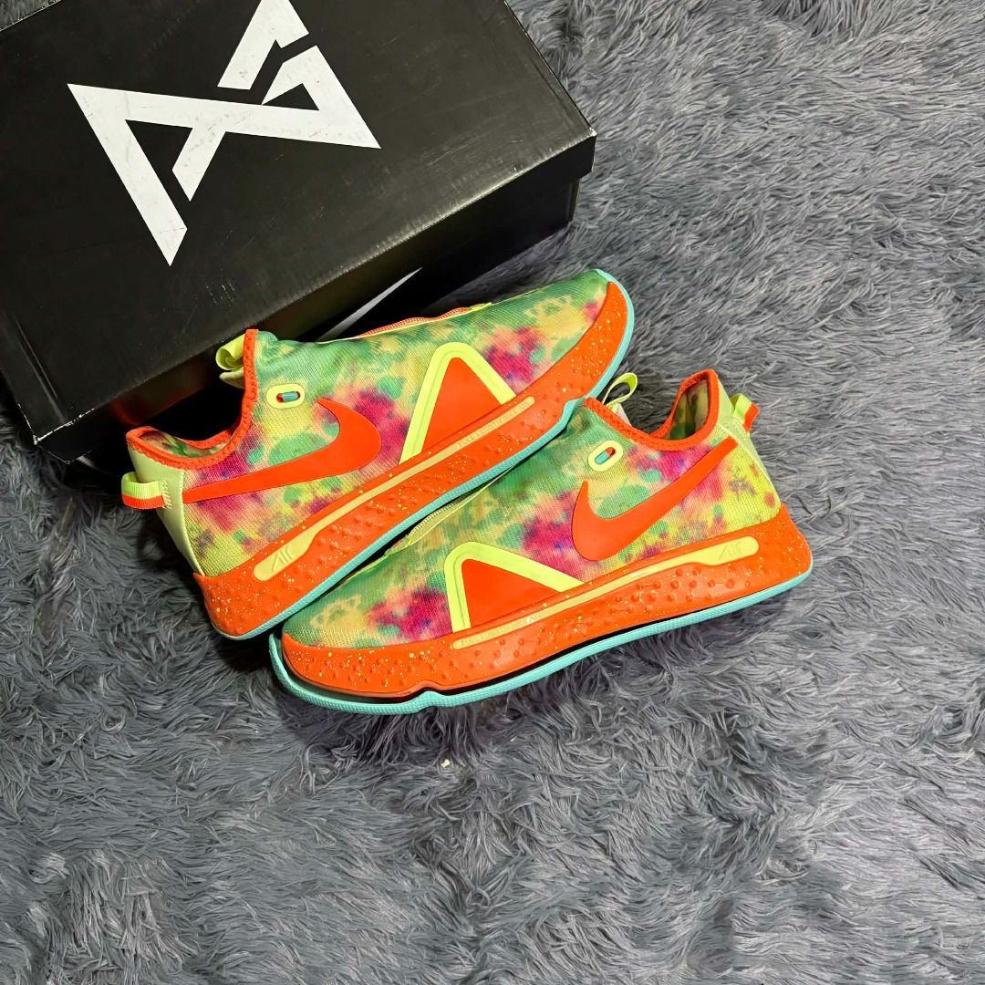 Nike PG 4 | 12 US (Category: Sneakers) located in Manila. Submitted by miczfilomenoo (Listing ID 1425418500, Image 1). Description: Sale | Trade PG 4 Gatorade (old pair) Size 12M Brand new | With box | Sole sep ₱3,500 @sneakerlairph on ig! Manila area.