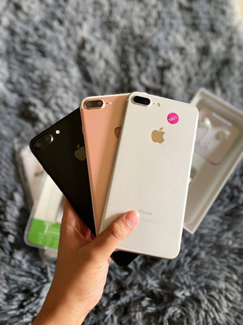 Original IPHONE 7 plus (Category: iPhone 7 Series) located in Manila. Submitted by authenticbagswatchesco (Listing ID 1425298393, Image 2). Description: Original IPHONE 7 plus 💸 Only ₱8,500| 128GB + SF 📦 Complete inclusions: ✔ Box ✔ Charging Cord ✔ Manual & SIM Injector ✔ Free Case ✔ Tempered Glass — Ready to use, ready to flex. Grab yours now!.